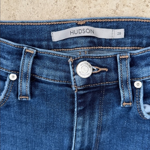 Hudson Jeans Barbara Ava Dark Blue Flare Women's Denim size 28 - Picture 3 of 5